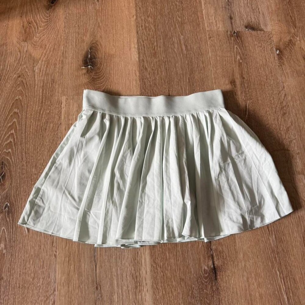TNA Women's Light Green Sage‎ Pleated Tennis Skort/Skirt Size S